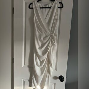 Amanda Uprichard sleeveless asymmetrical white dress size S